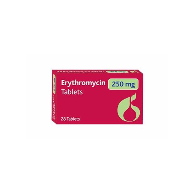 Erythromycin Tablets 250mg x 28