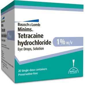 Minims Tetracaine Hydrochloride 1% Eye Drops x 20