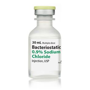 Bacteriostatic Sodium Chloride 0.9% 30ml Vial (unlicensed)