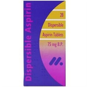 Aspirin Tabs Dispersible 75mg x28