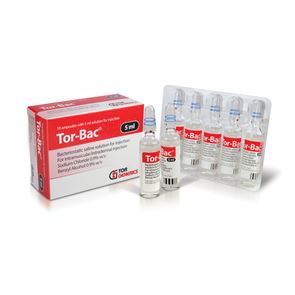 Tor-Bac Bacteriostatic Saline 0.9% 5ml x1